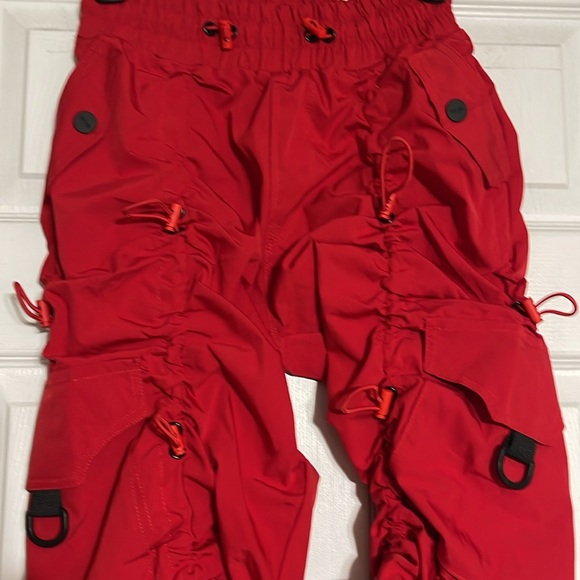 NWT Smoke Rise Red ruched pants XS - Picture 3 of 8